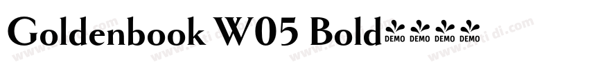 Goldenbook W05 Bold字体转换